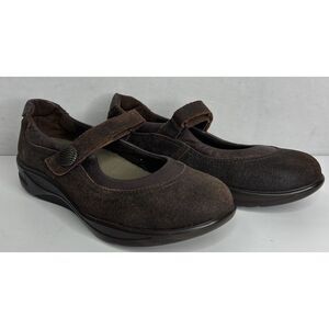 SAS Brown Leather/ Suede Mary Jane Comfort Loafers Sz 7 N Made in USA